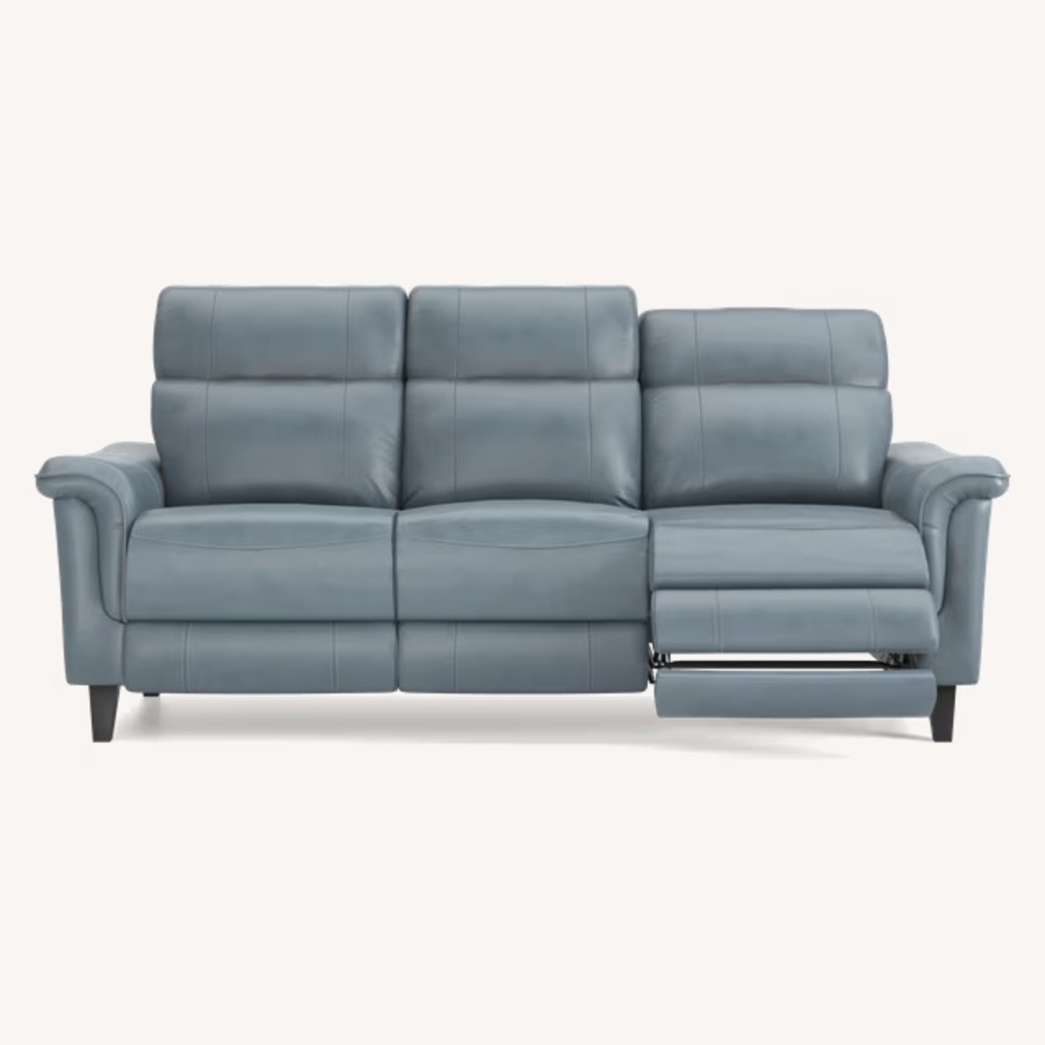 Rooms To Go Leather Dual Power Reclining Sofa - image-5
