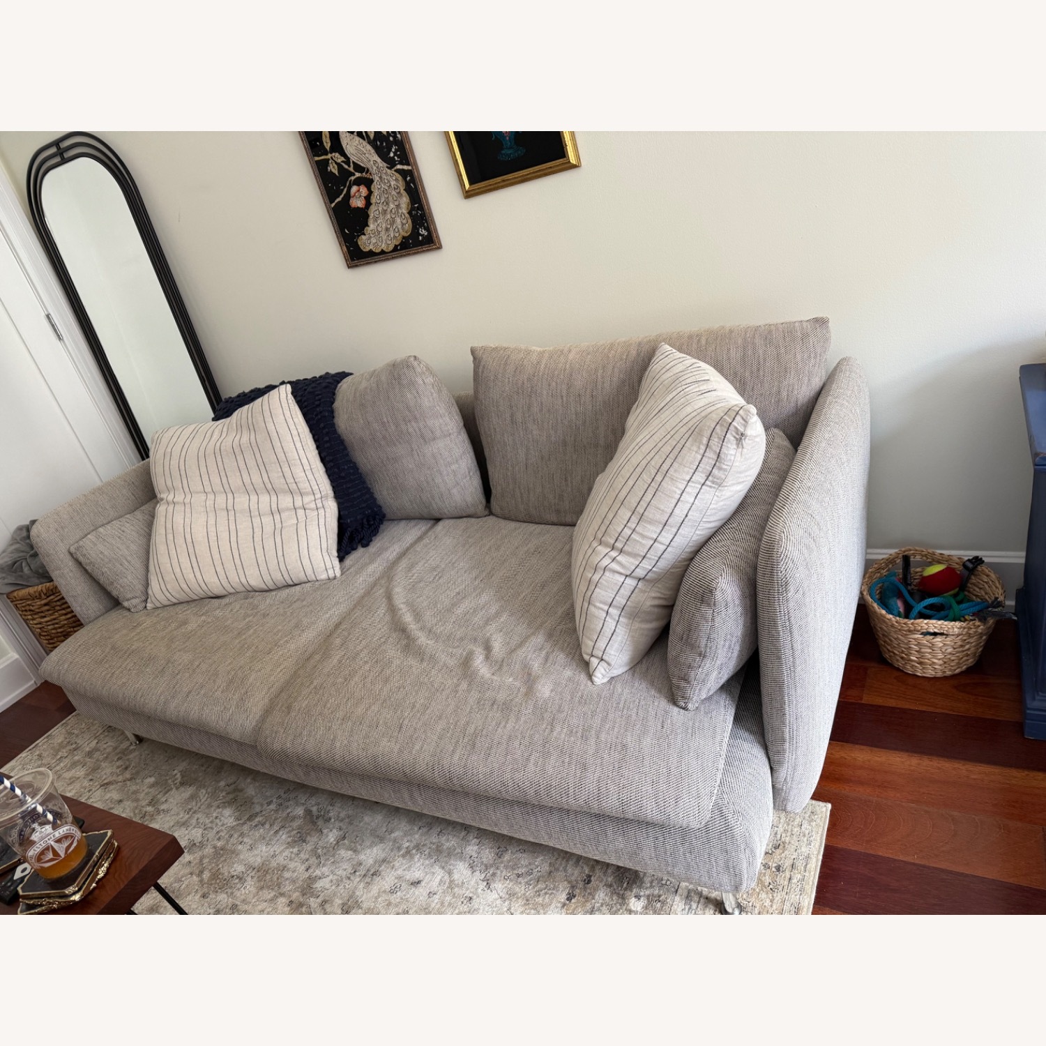 IKEA SÖDERHAMN Light Gray Fabric 2 Seater Sofa - image-6