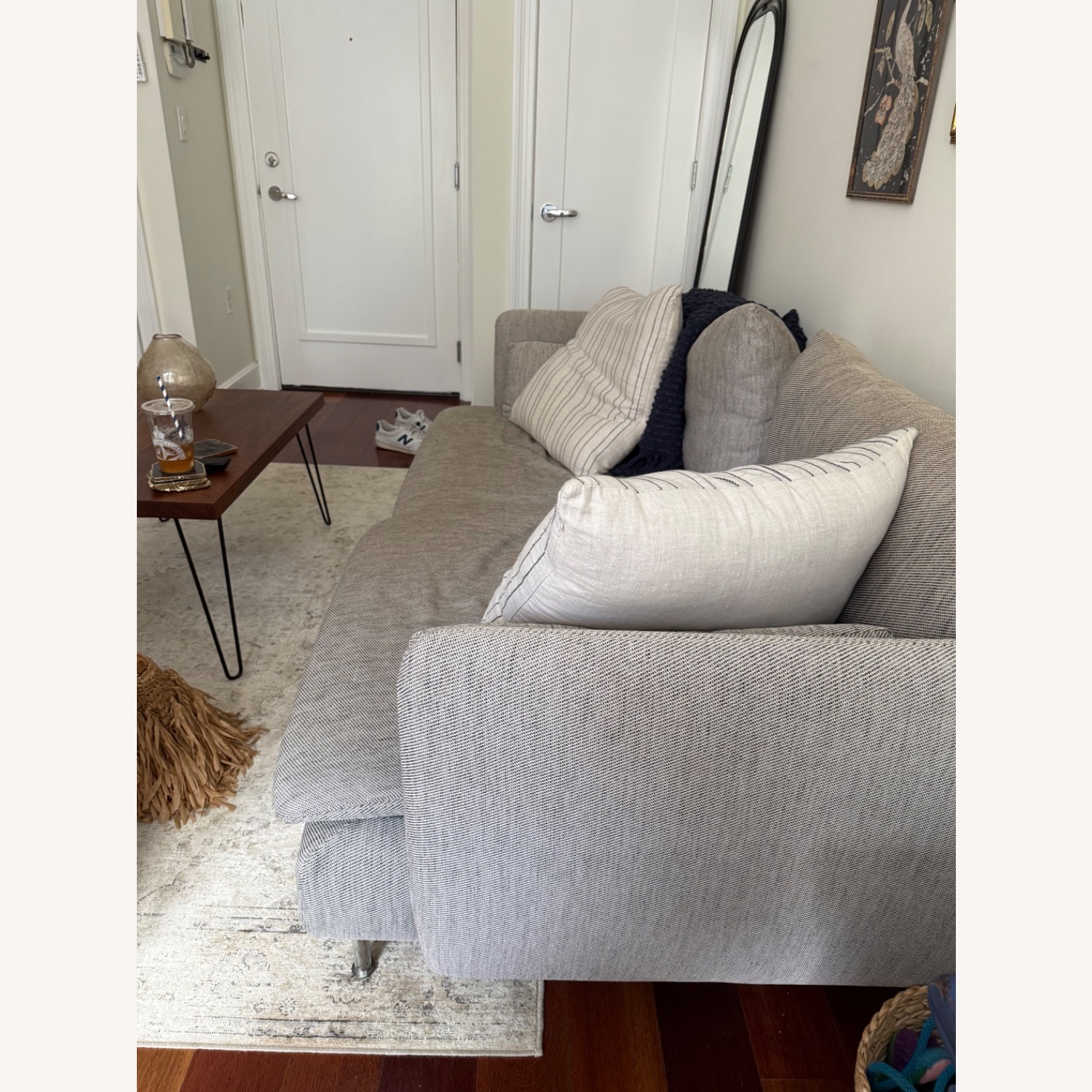 IKEA SÖDERHAMN Light Gray Fabric 2 Seater Sofa - image-7