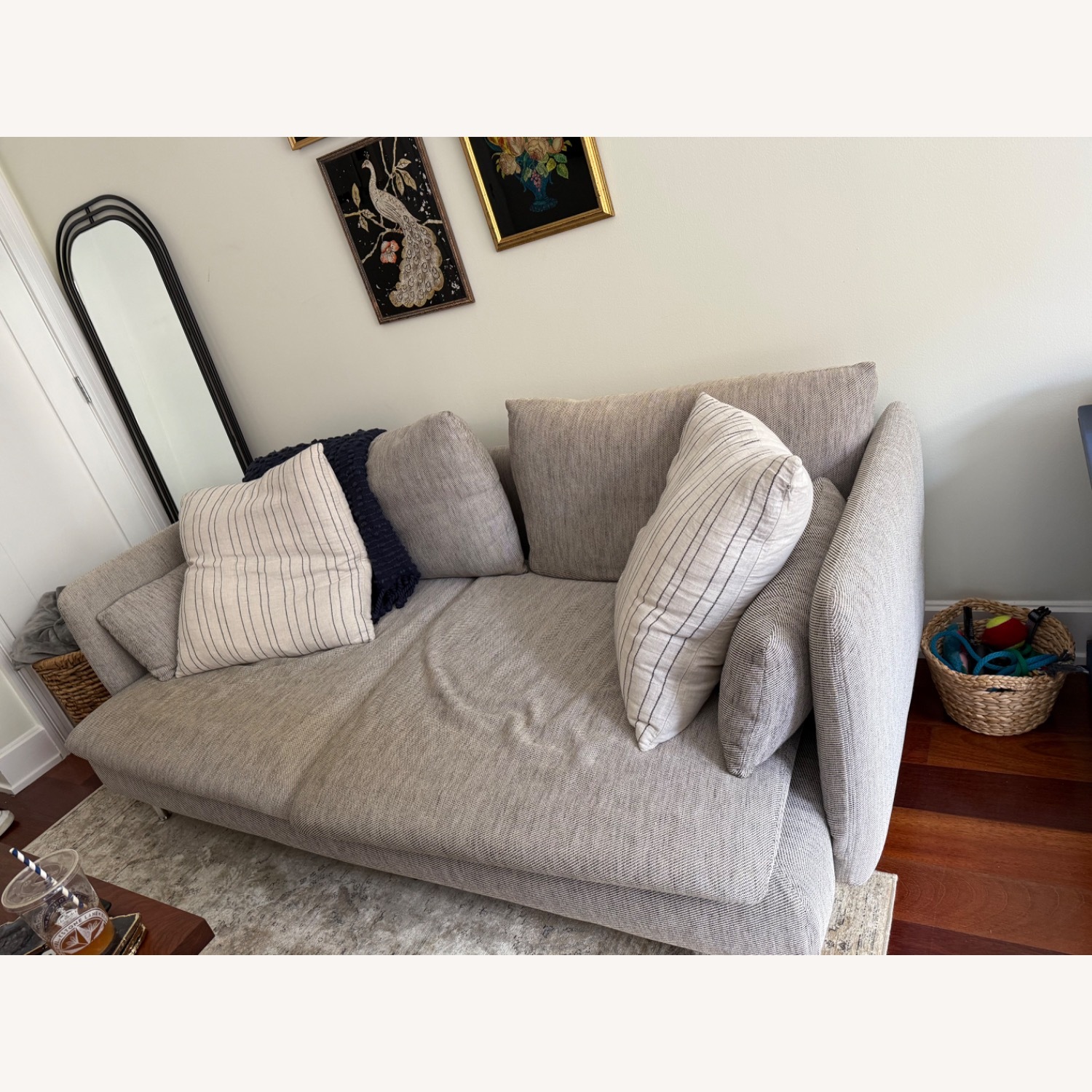 IKEA SÖDERHAMN Light Gray Fabric 2 Seater Sofa - image-3