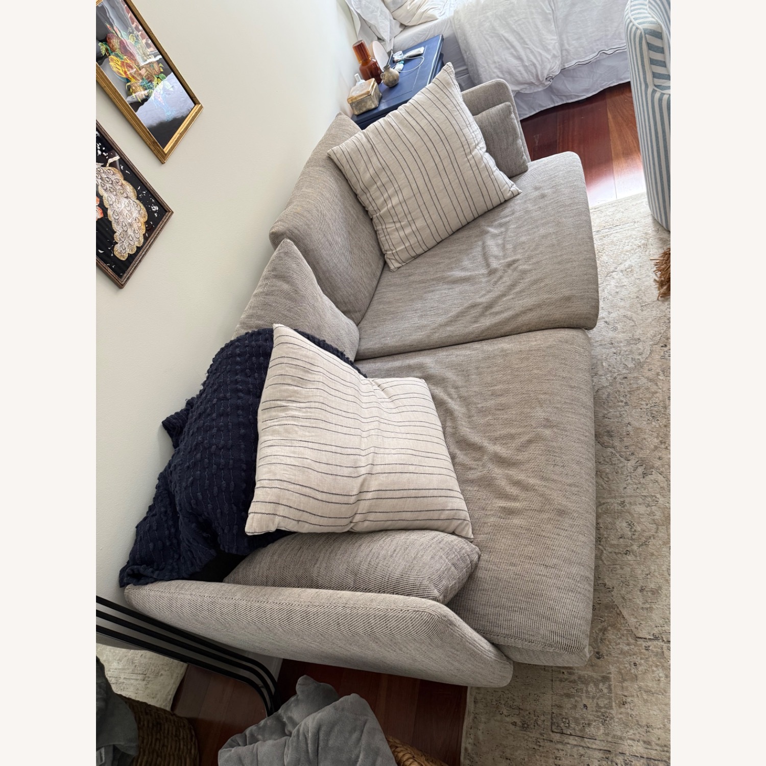 IKEA SÖDERHAMN Light Gray Fabric 2 Seater Sofa - image-4