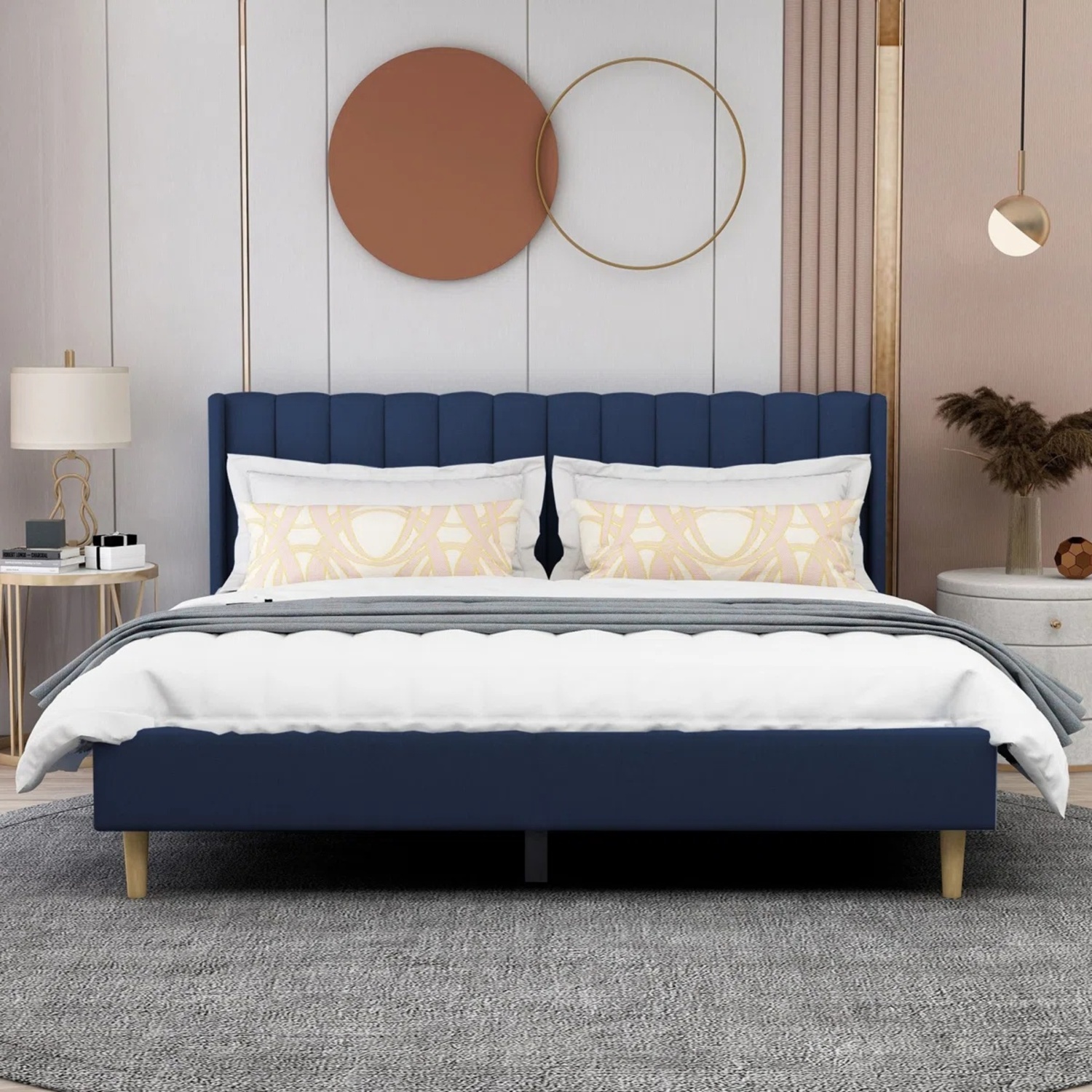 Wayfair Upholstered Platform Bed with Headboard - image-4