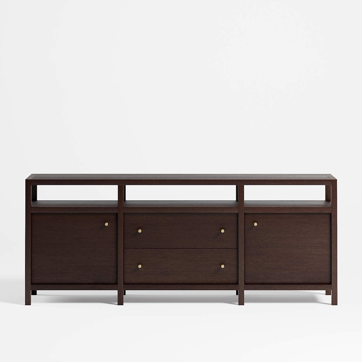Crate & Barrel Keane Wenge 86’’ Media Console - image-4