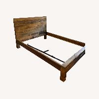 West Elm Emmerson Reclaimed Wood Queen Bed Frame - AptDeco
