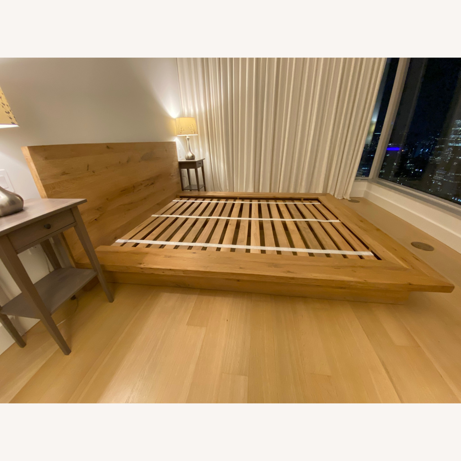 Restoration Hardware Reclaimed Oak Bed  Queen - image-3