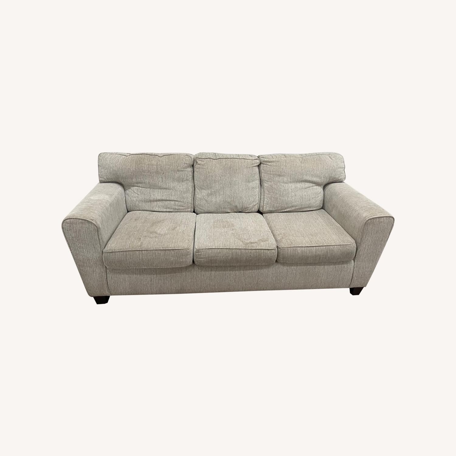 Natural Fabric 3+ Seater Sofa - image-0