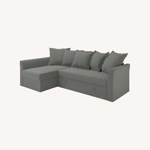 Ikea Manstad Sofa Bed with Chaise - AptDeco