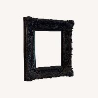 Black Resin Ornate Wall Mirror