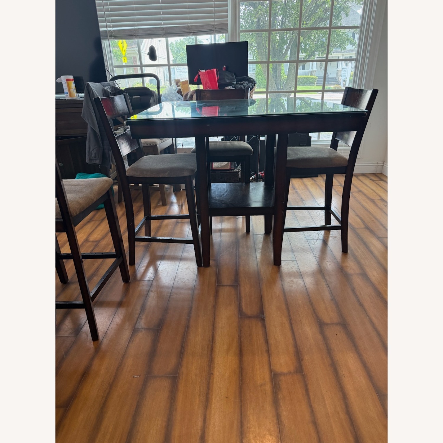 Dark Brown Dining Table - image-1