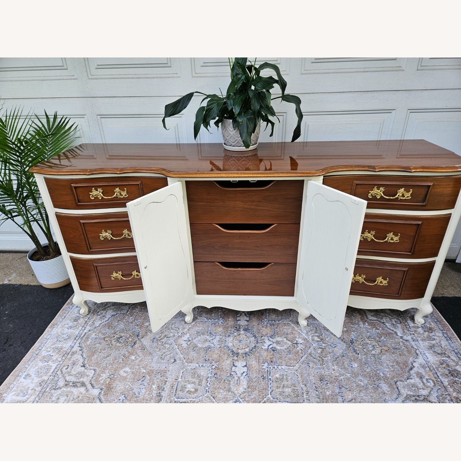 Grand Vintage/Antique French Provincial Dresser - image-5