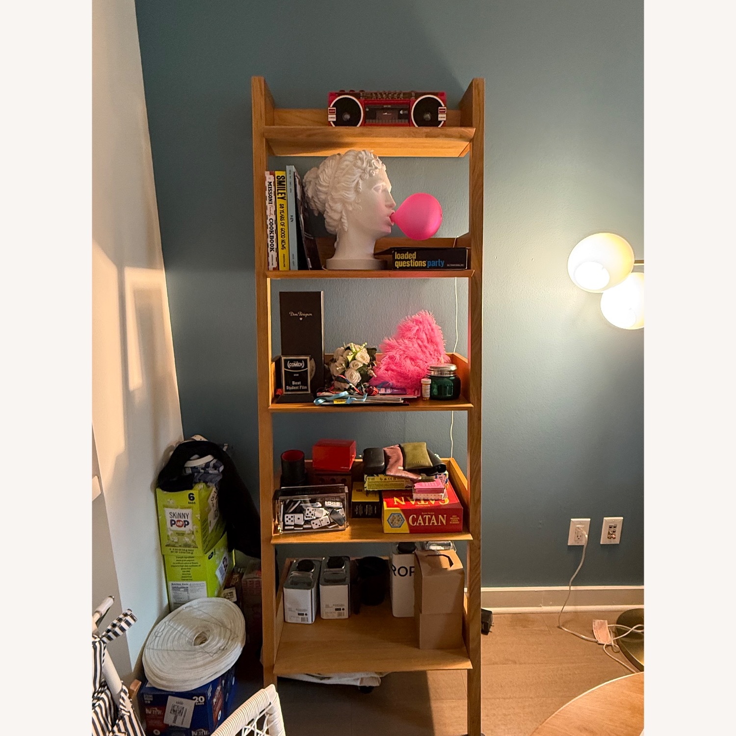 Article Fantol 26.5" Shelving Unit, Narrow - Natural Oak - image-1