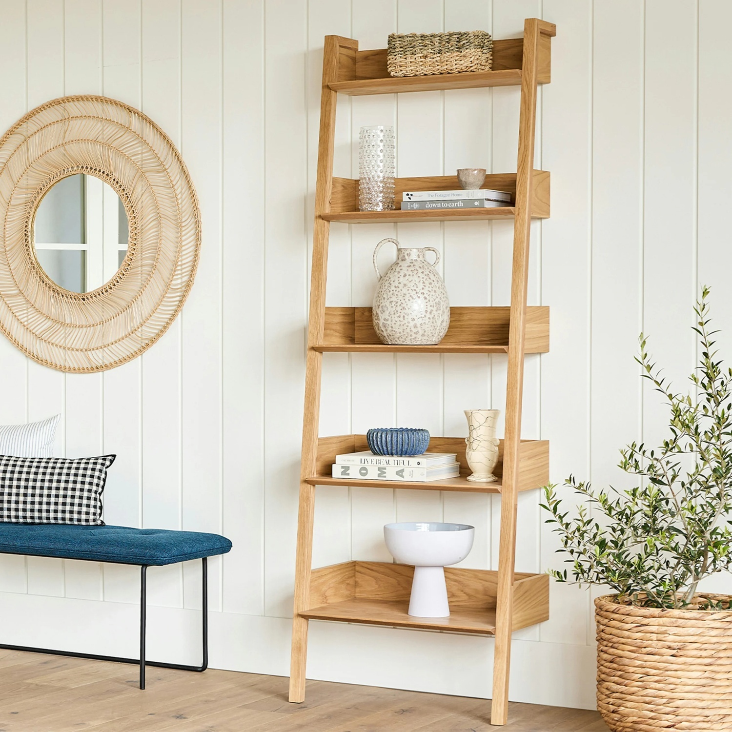 Article Fantol 26.5" Shelving Unit, Narrow - Natural Oak - image-4