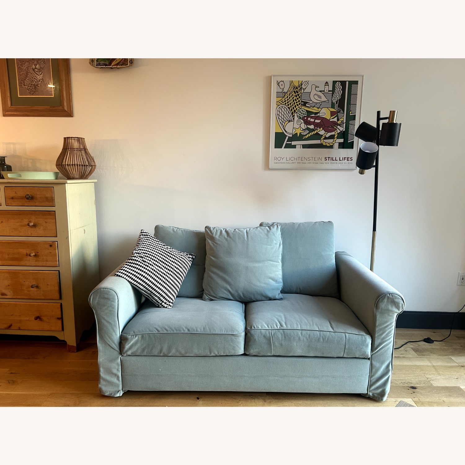 IKEA Härlanda Light Green 2 Seater Sofa - image-1