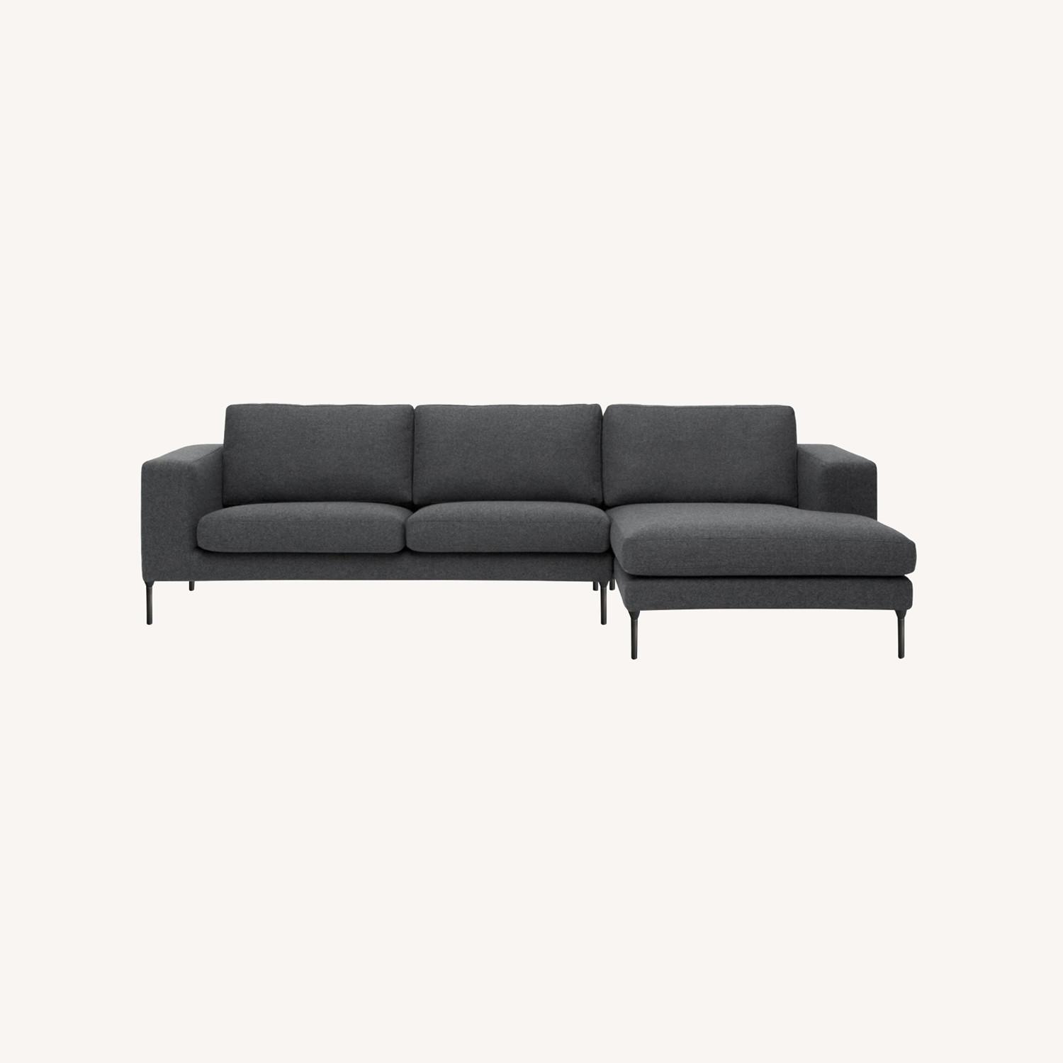 Design Within Reach Jonas Dark Gray 2 Piece Sectional - image-0