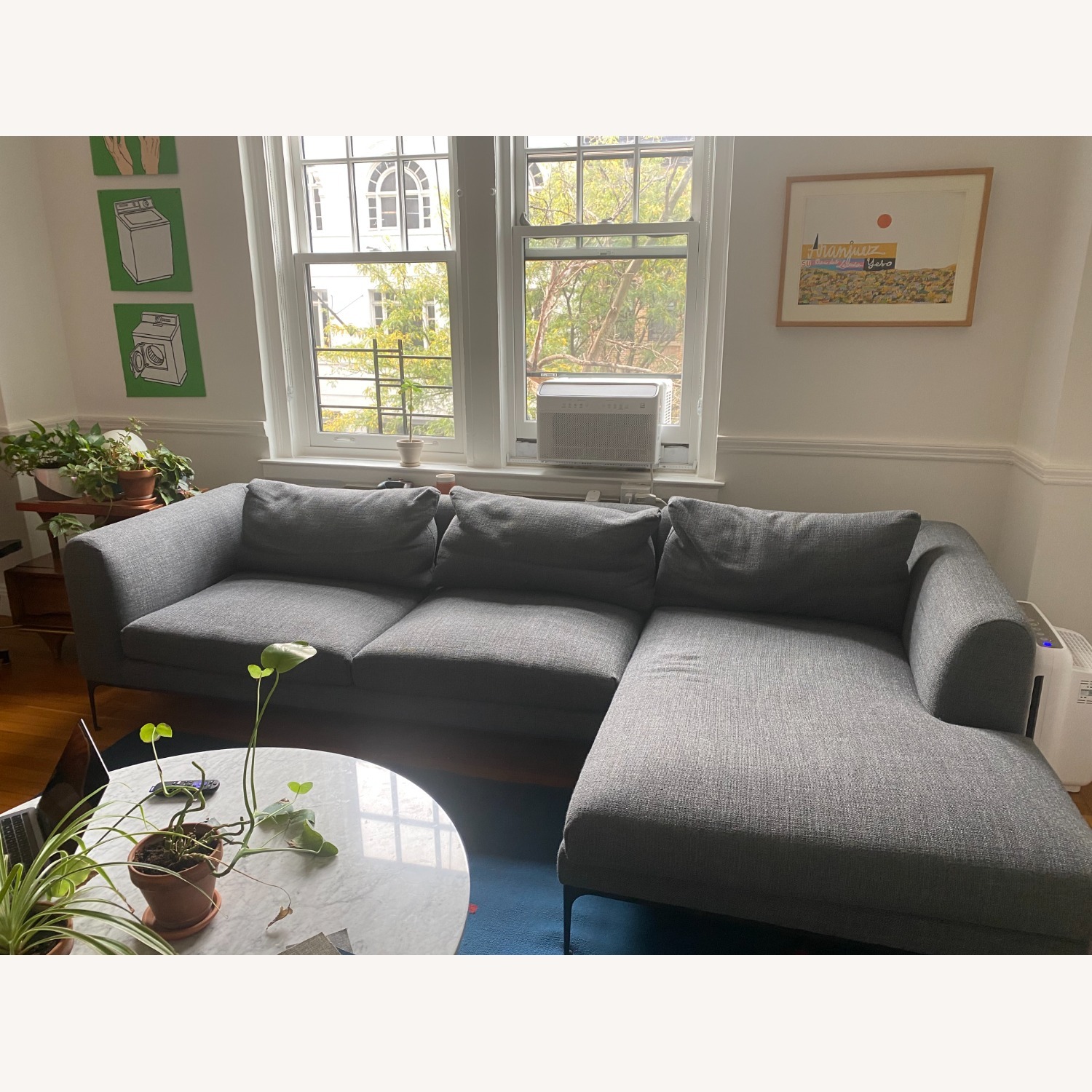 Design Within Reach Jonas Dark Gray 2 Piece Sectional - image-2