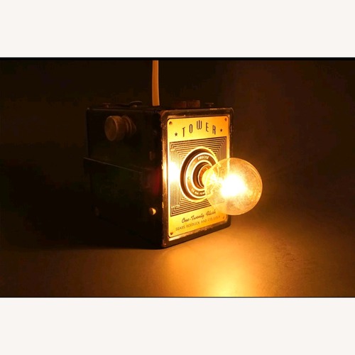 Used Vintage Camera Lamp – Tower One-Twenty Flash  for sale on AptDeco