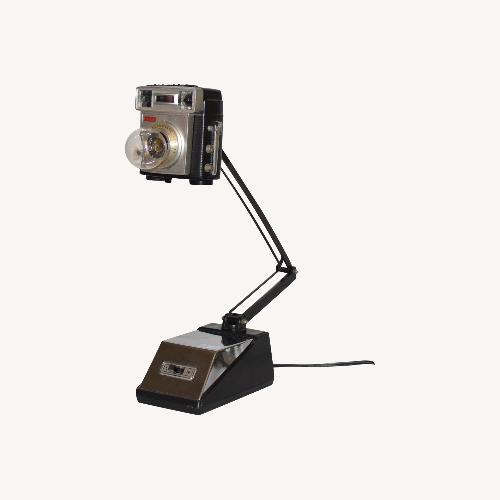 Used Vintage Camera Desk Lamp – Adjustable Arm  for sale on AptDeco