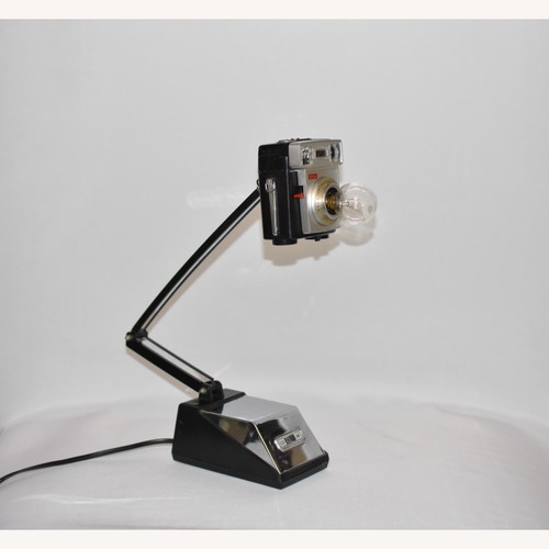 Used Vintage Camera Desk Lamp – Adjustable Arm  for sale on AptDeco