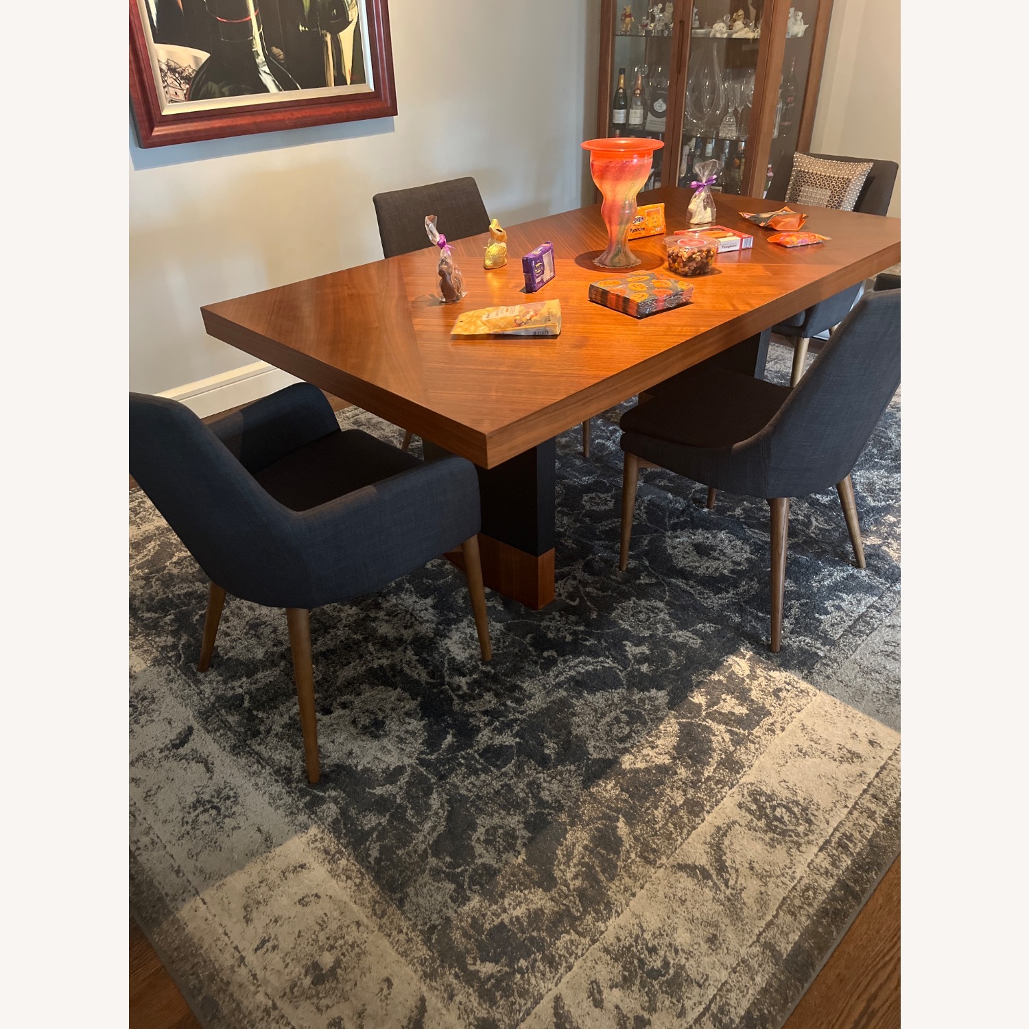 Eurotech Dark Gray Fabric Dining Chair - image-3