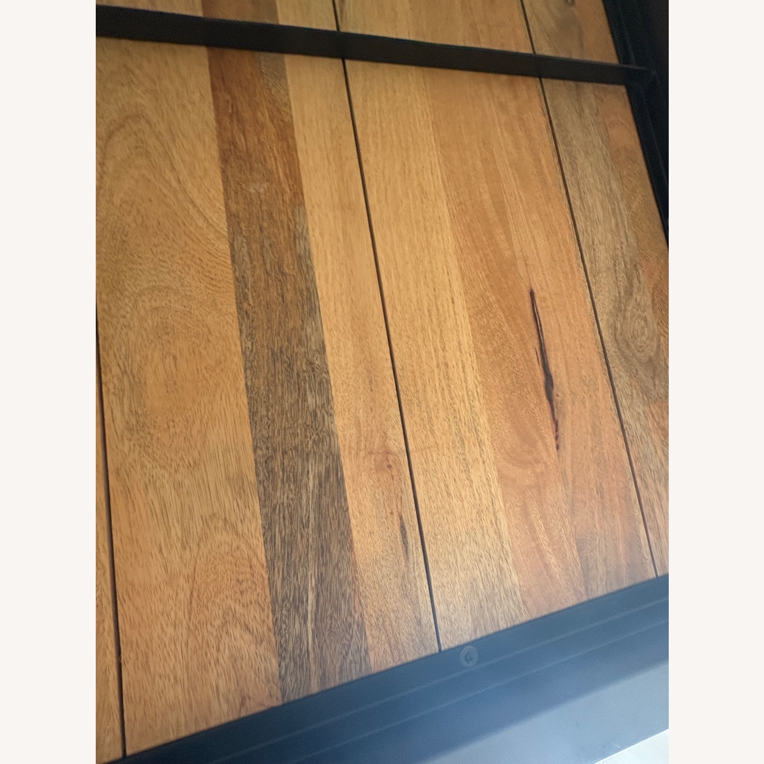 West Elm Black Dining Table with Bench - image-5