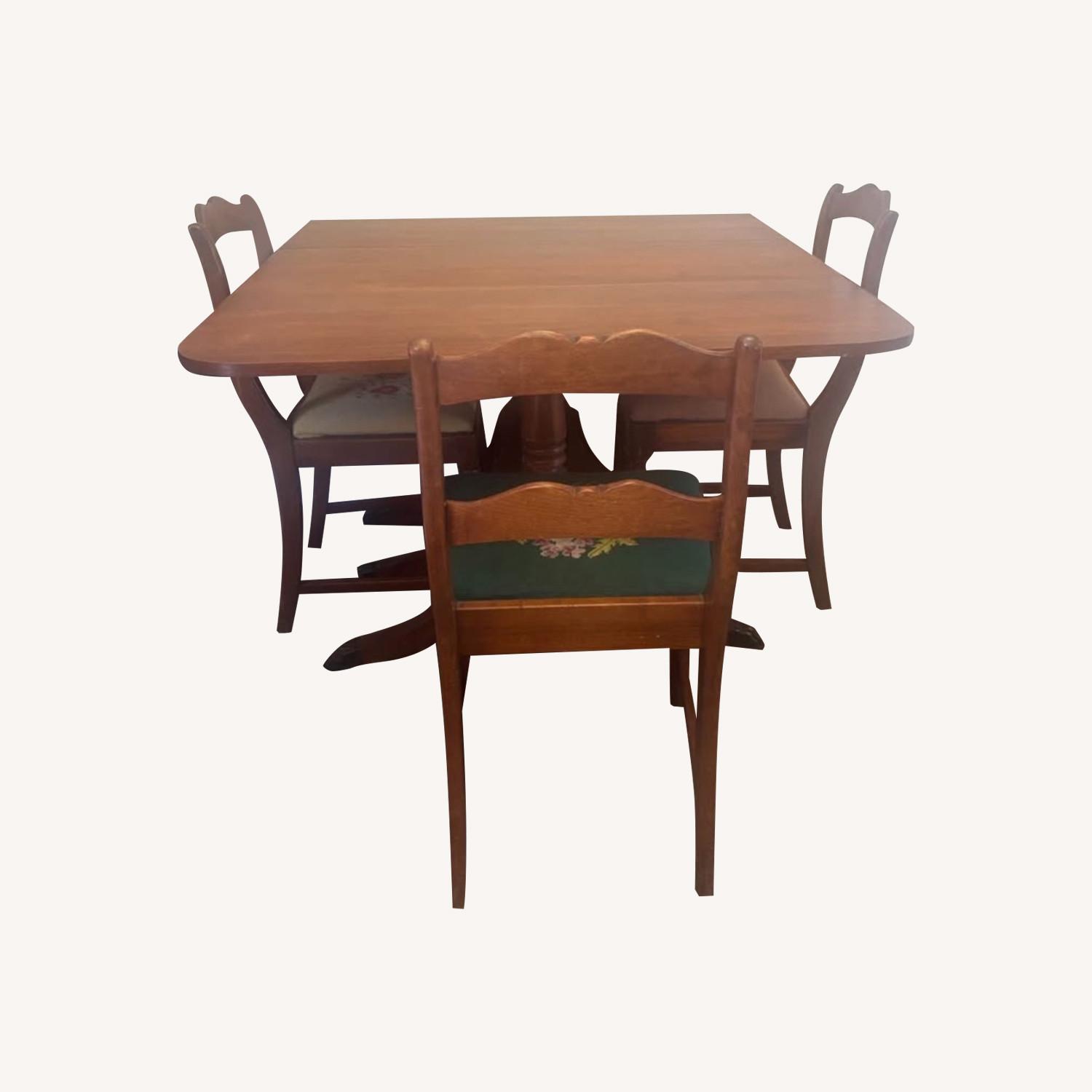 1930 Duncan Phyfe Antique Table/Chairs - image-0