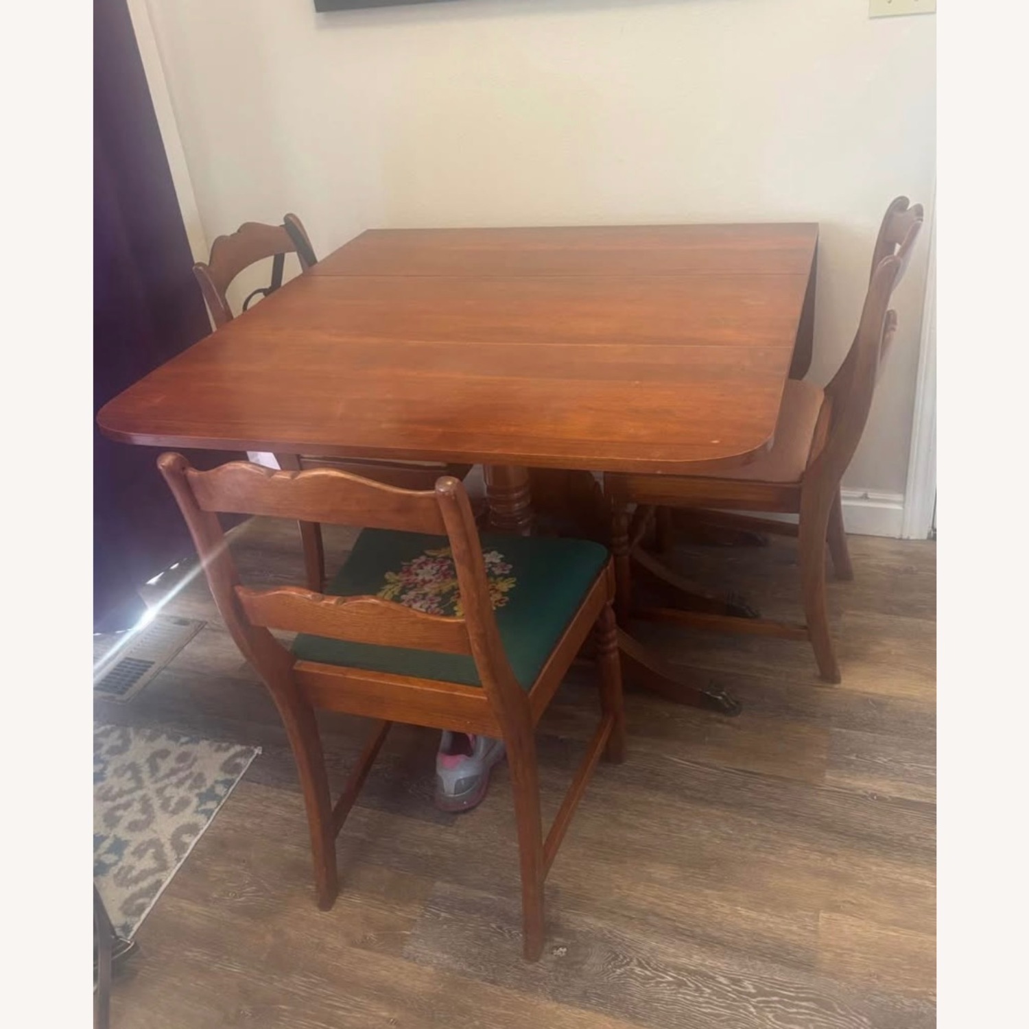 1930 Duncan Phyfe Antique Table/Chairs - image-1