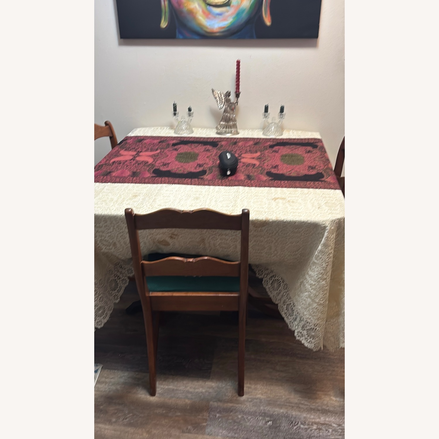 1930 Duncan Phyfe Antique Table/Chairs - image-6