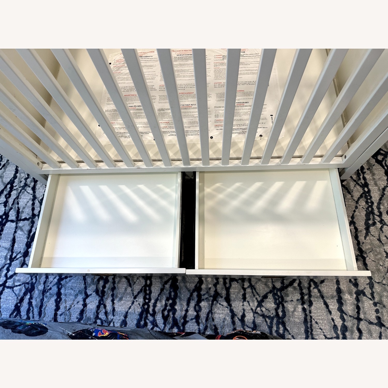 Restoration Hardware White Avalon Storage Crib - image-6