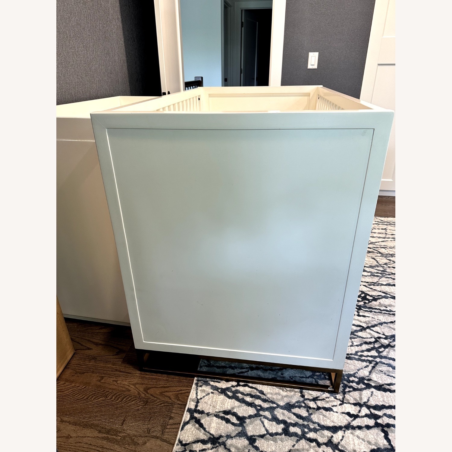 Restoration Hardware White Avalon Storage Crib - image-5