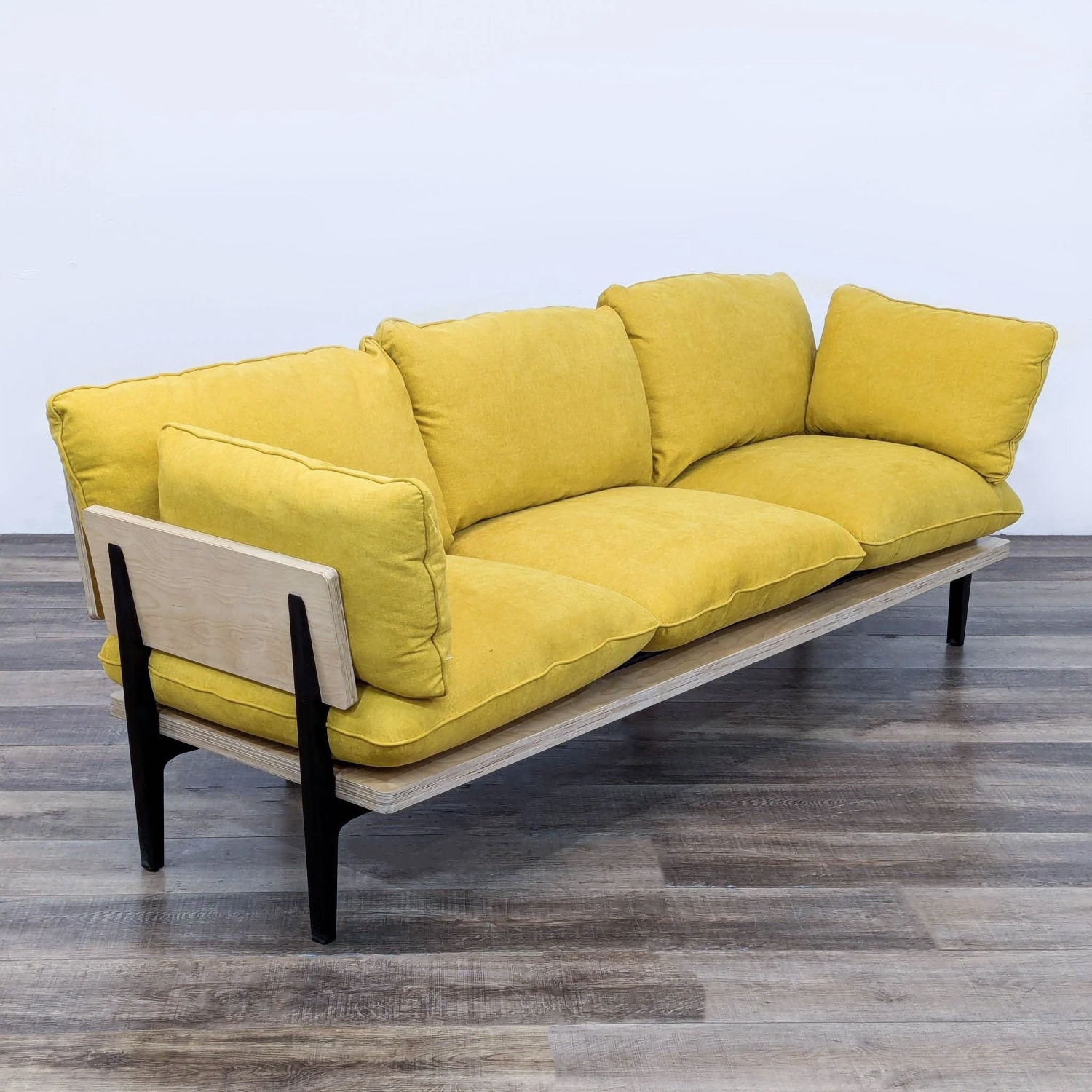 Floyd Yellow Fabric 3+ Seater Sofa - image-2
