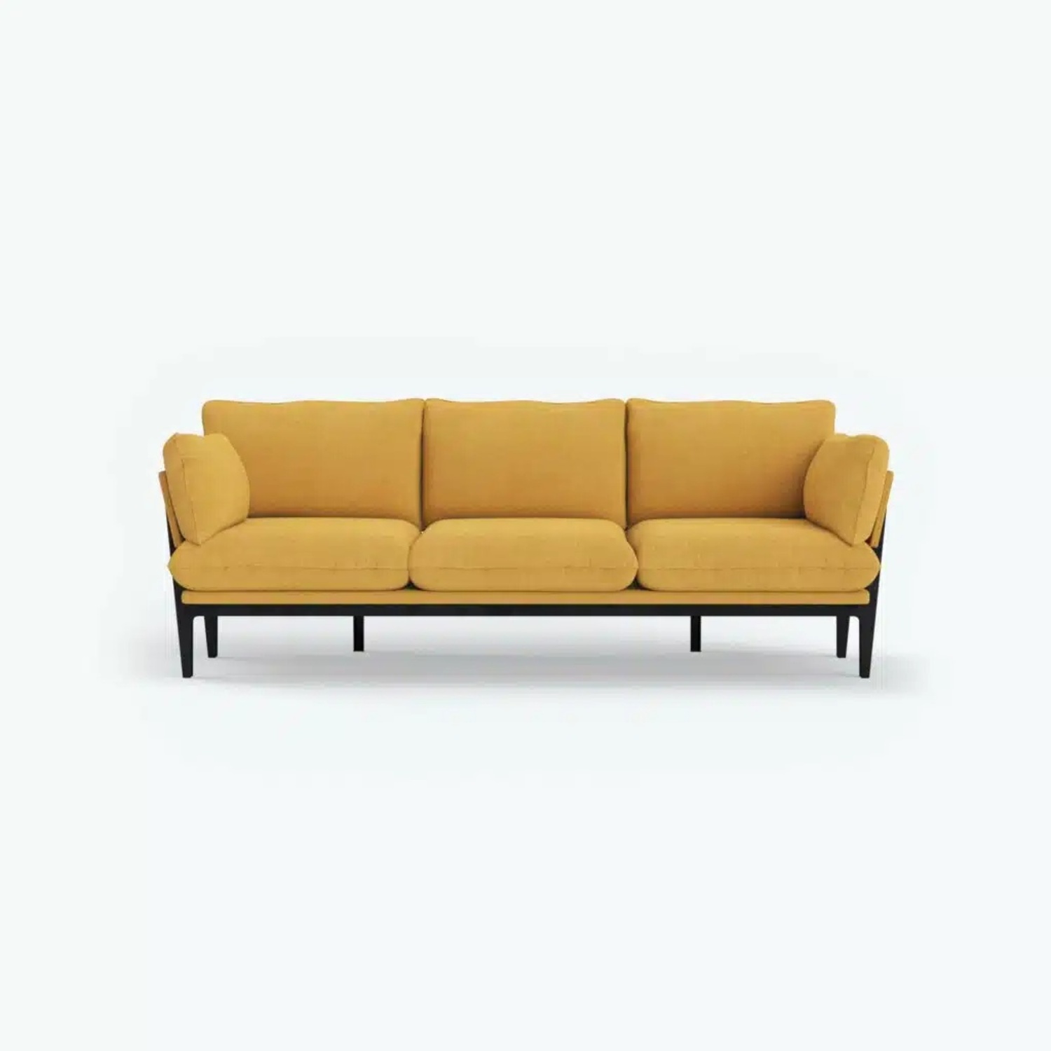 Floyd Yellow Fabric 3+ Seater Sofa - image-8