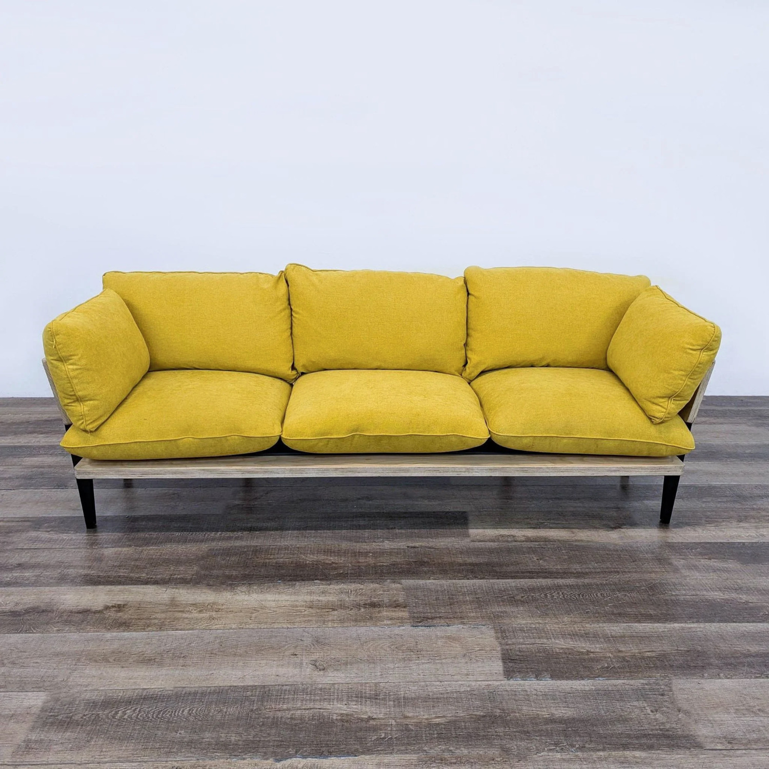 Floyd Yellow Fabric 3+ Seater Sofa - image-1