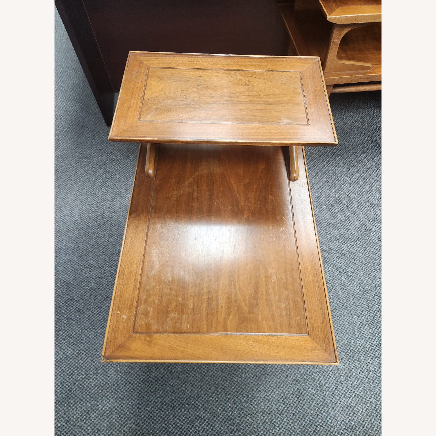 Lane Furniture Dark Brown Wood Side Tables - image-1