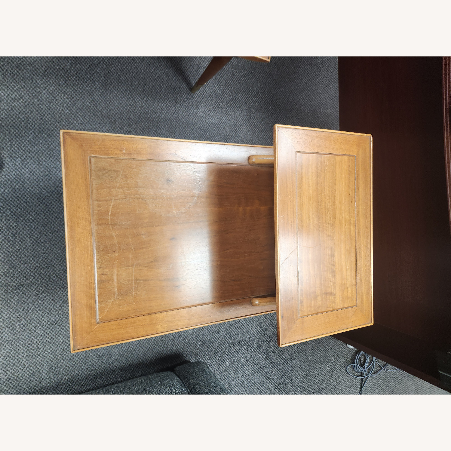 Lane Furniture Dark Brown Wood Side Tables - image-2