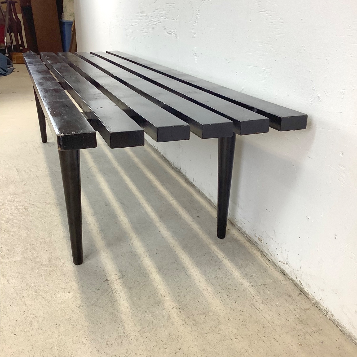 Mid-Century Slat Coffee Table or Bench - image-8