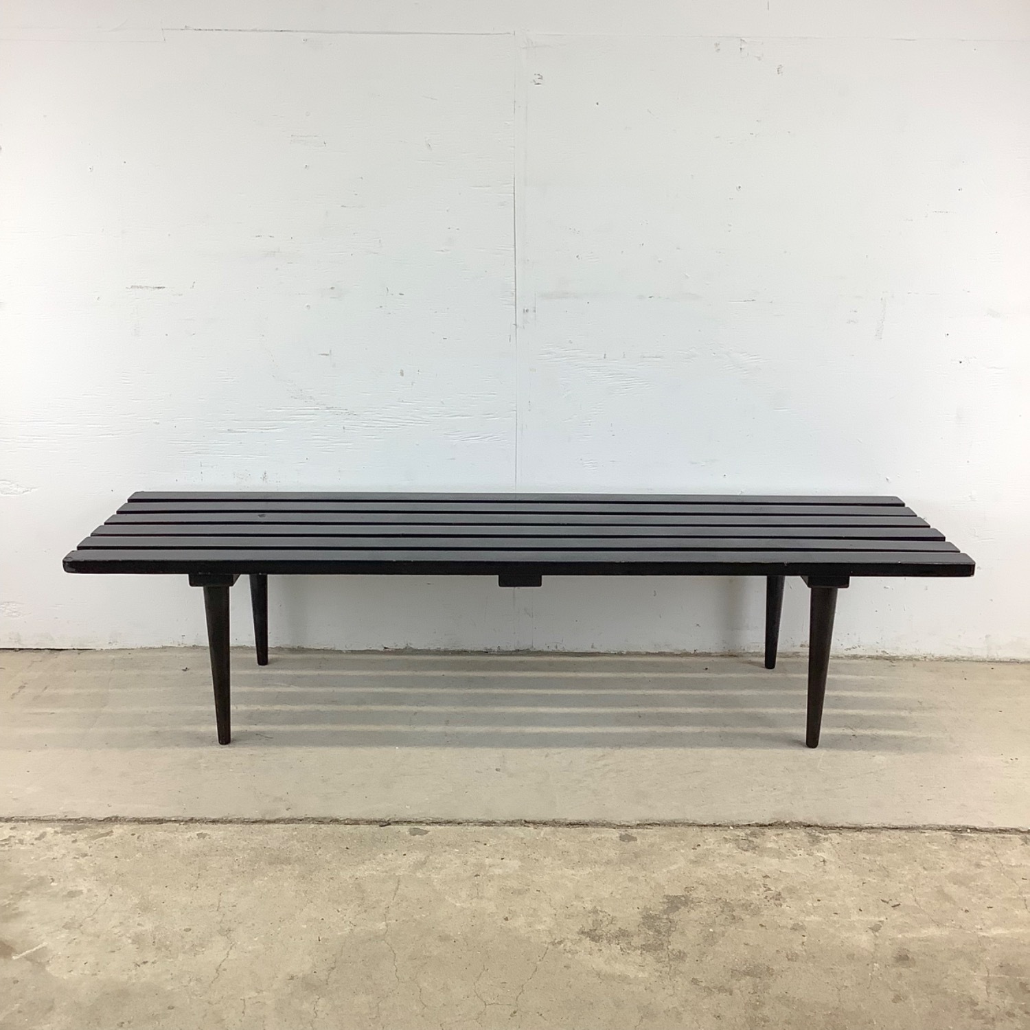 Mid-Century Slat Coffee Table or Bench - image-1