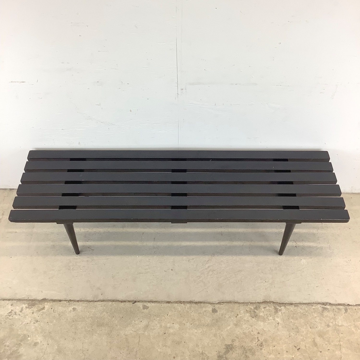 Mid-Century Slat Coffee Table or Bench - image-4