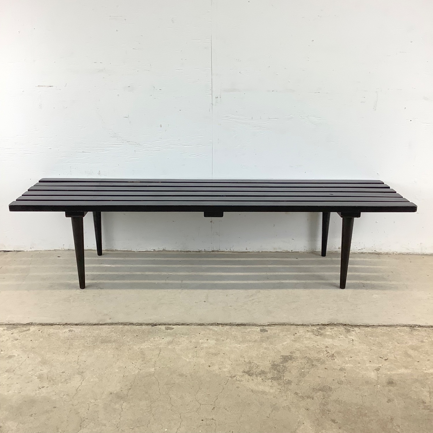 Mid-Century Slat Coffee Table or Bench - image-11
