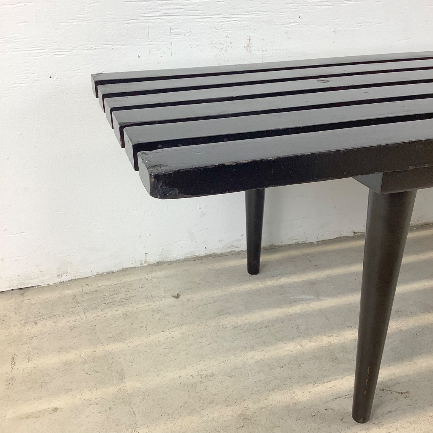 Mid-Century Slat Coffee Table or Bench - image-16