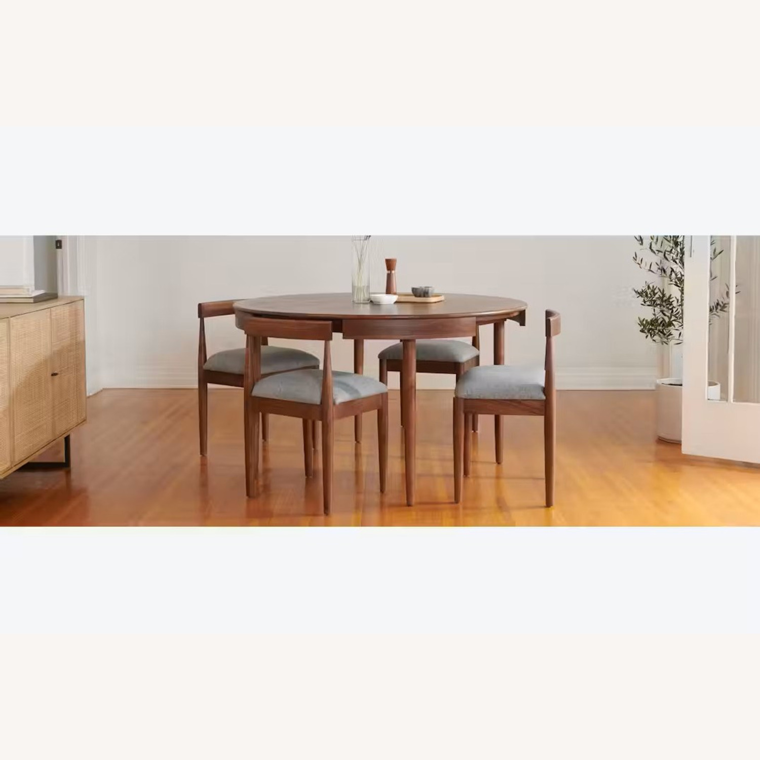 Joybird Toscano Dark Brown Wood Dining Set - image-2