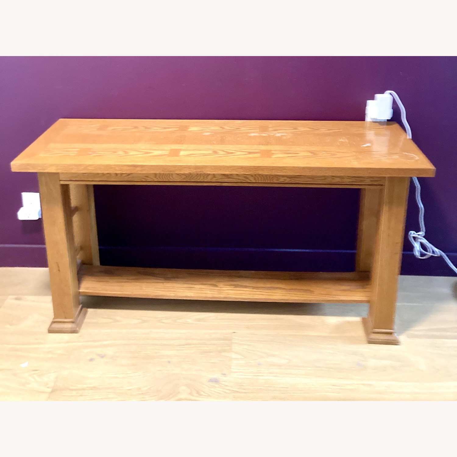 Vintage/Antique Finds Natural Wood Side Table - image-2