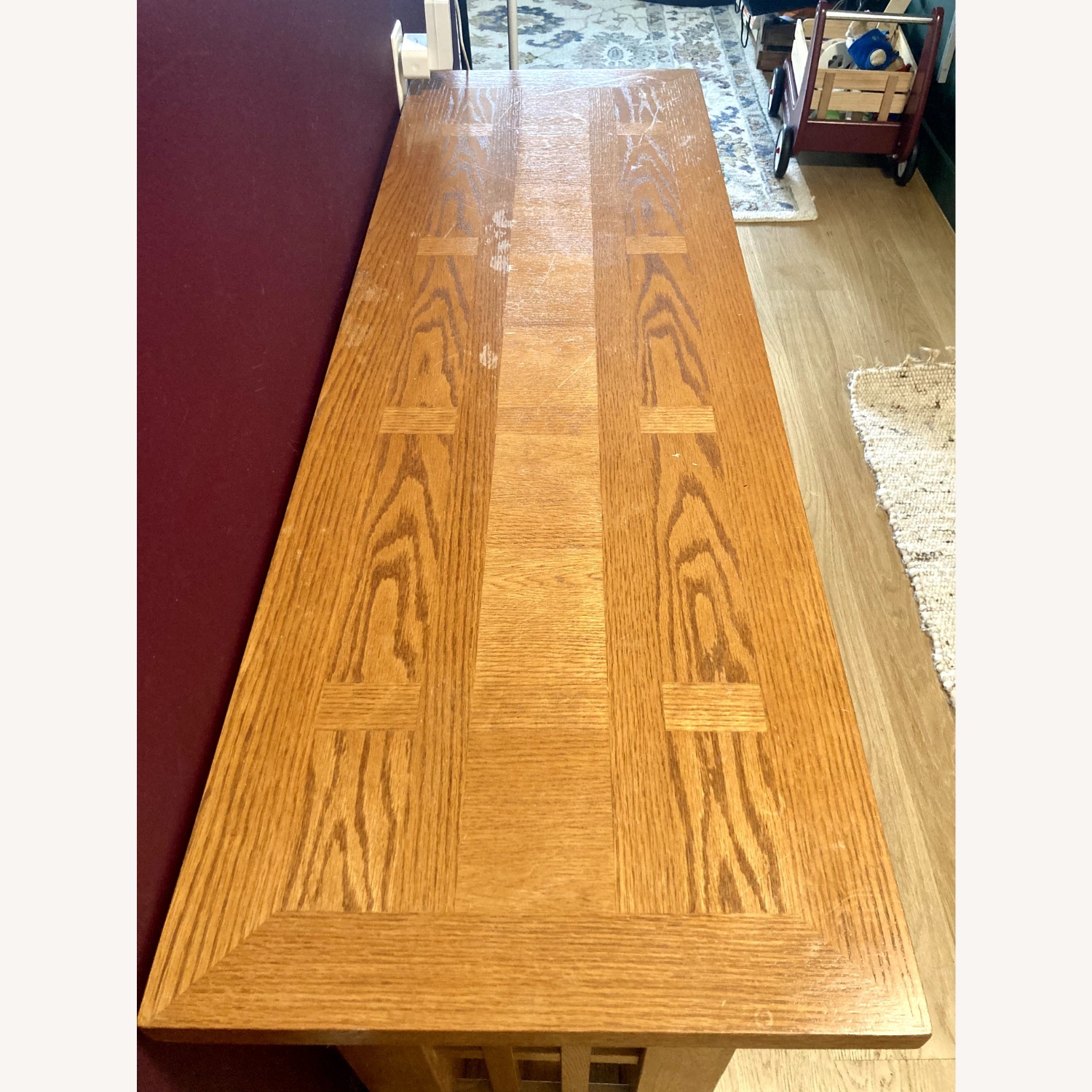 Vintage/Antique Finds Natural Wood Side Table - image-4