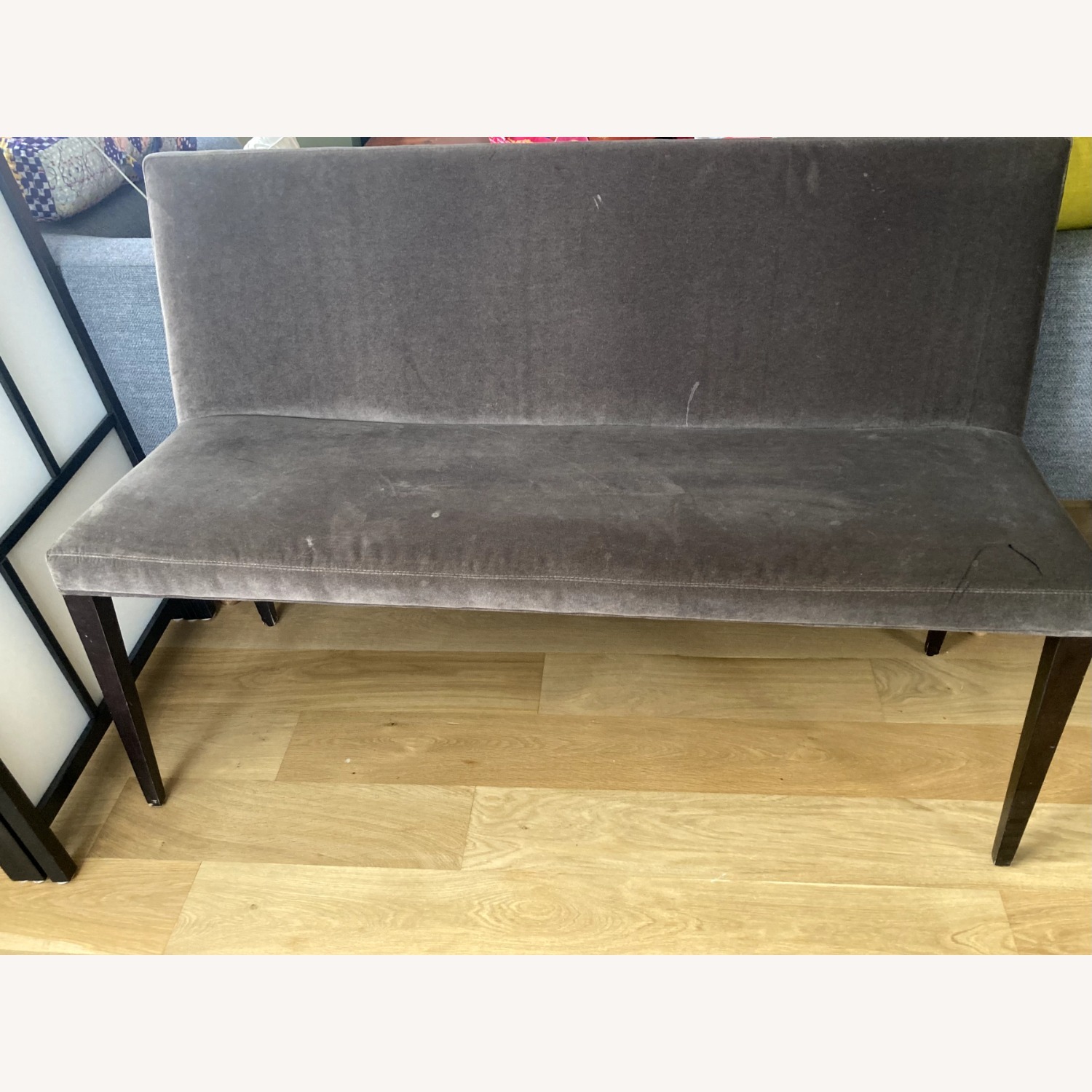 Room & Board Ava Dark Gray Wood Bench - image-3