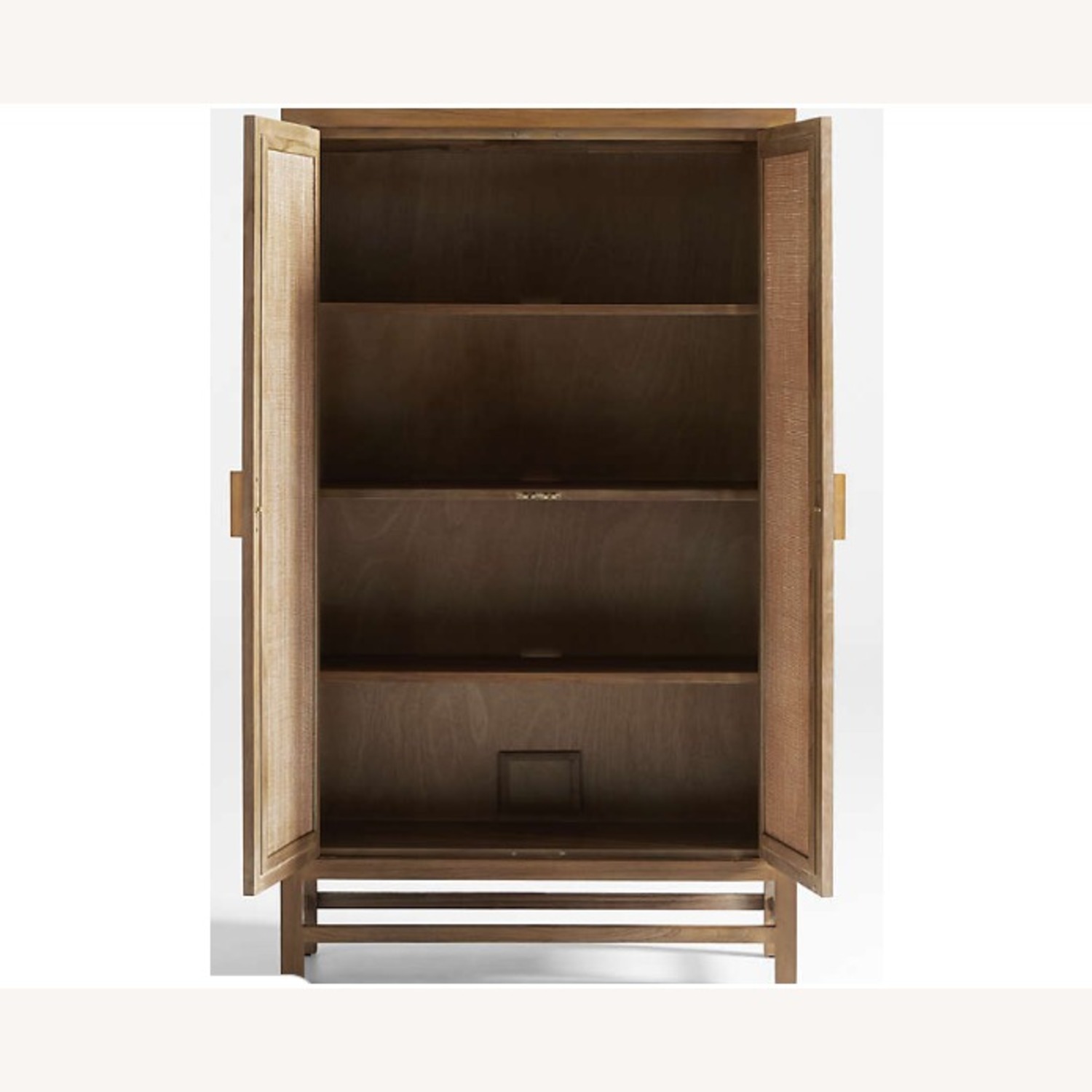 Crate & Barrel Blake Modular Light Brown Wood Armoire - image-3