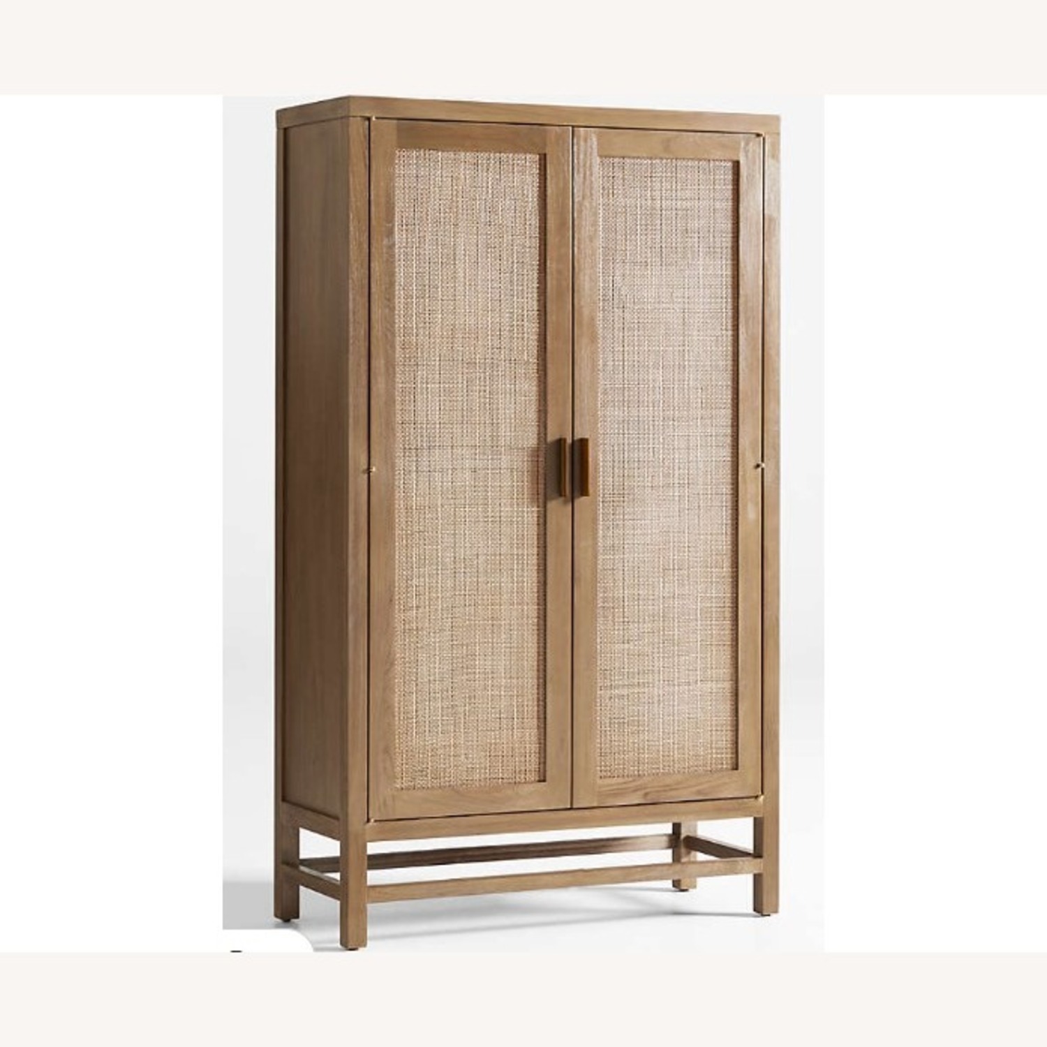 Crate & Barrel Blake Modular Light Brown Wood Armoire - image-2