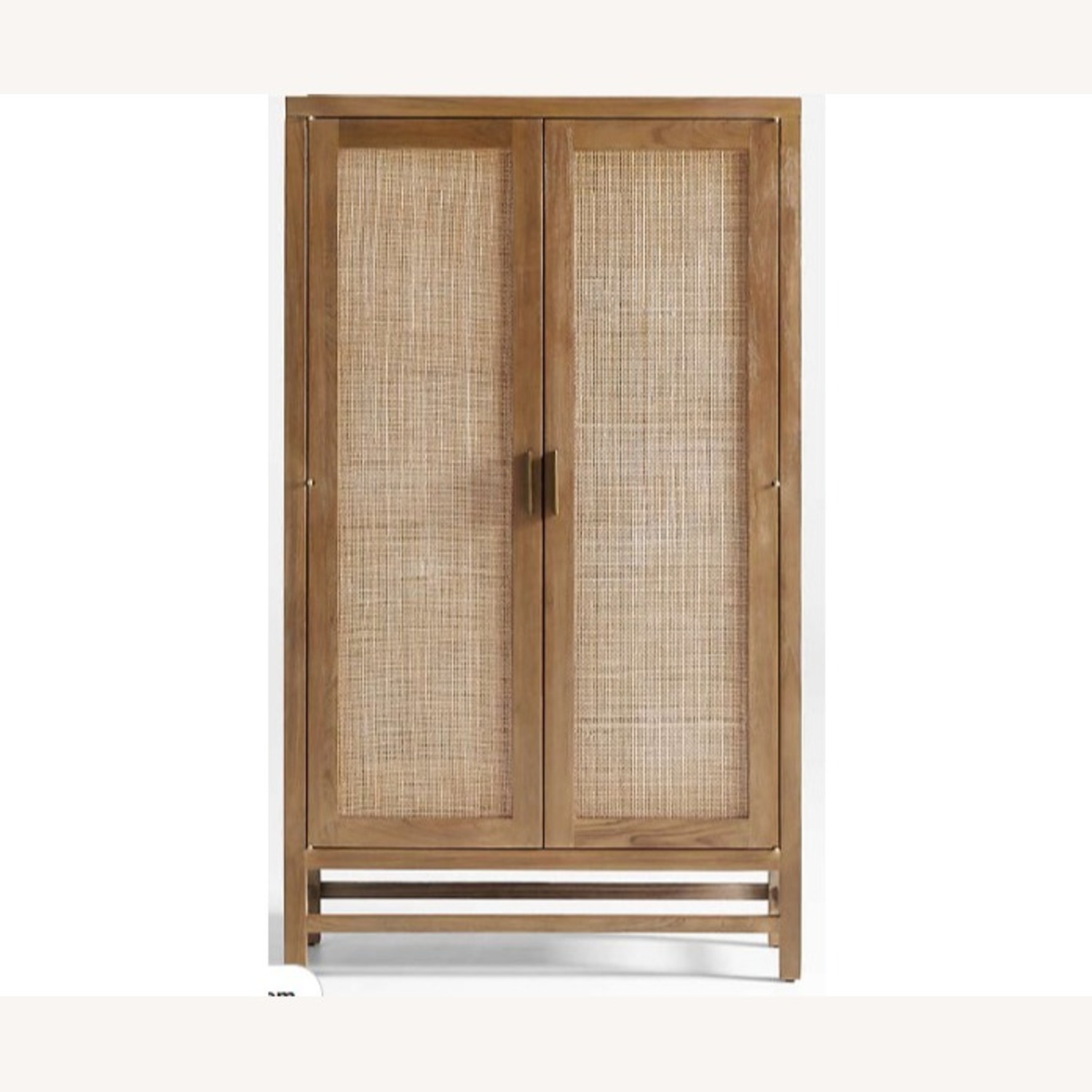 Crate & Barrel Blake Modular Light Brown Wood Armoire - image-1