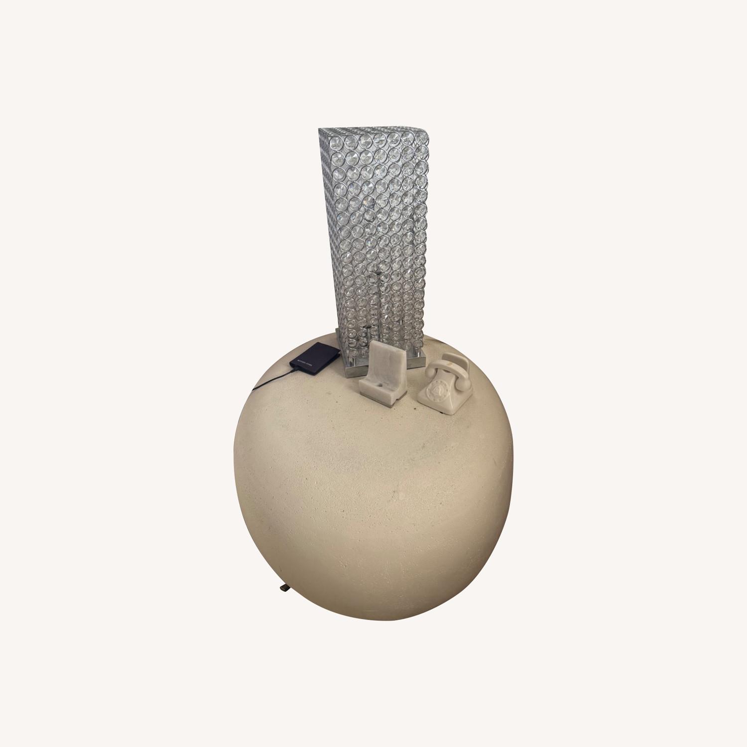 Crate & Barrel Leanne Ford Concrete side table  - image-9