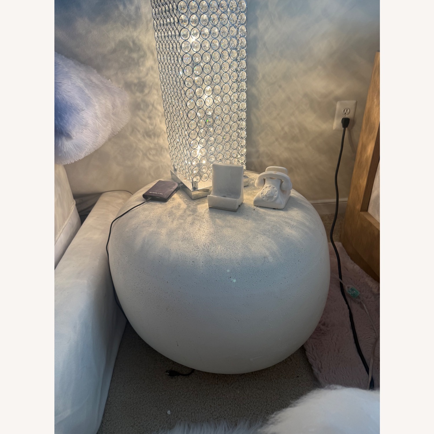 Crate & Barrel Leanne Ford Concrete side table  - image-1