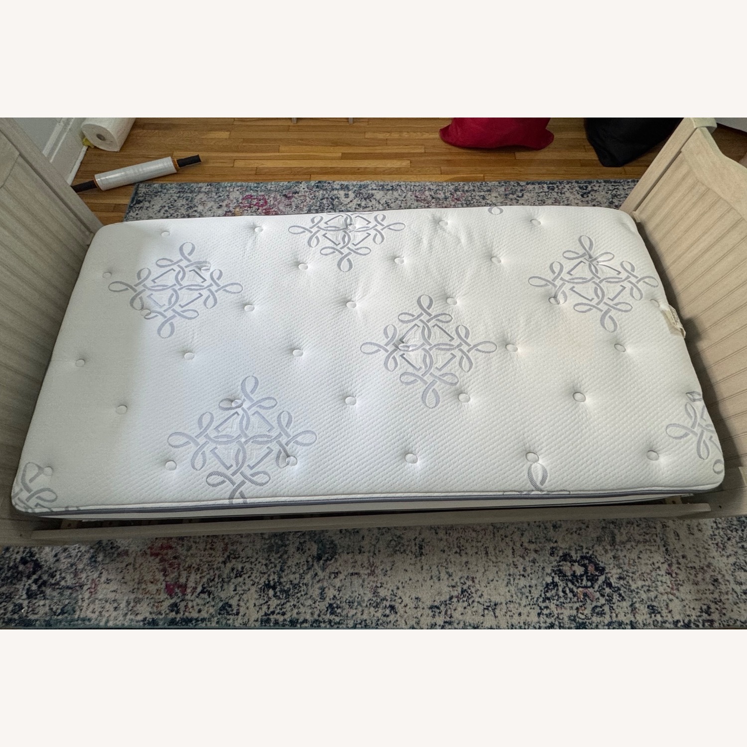 Pottery Barn Kids Catalina Light Gray Wood Twin Bed - image-6