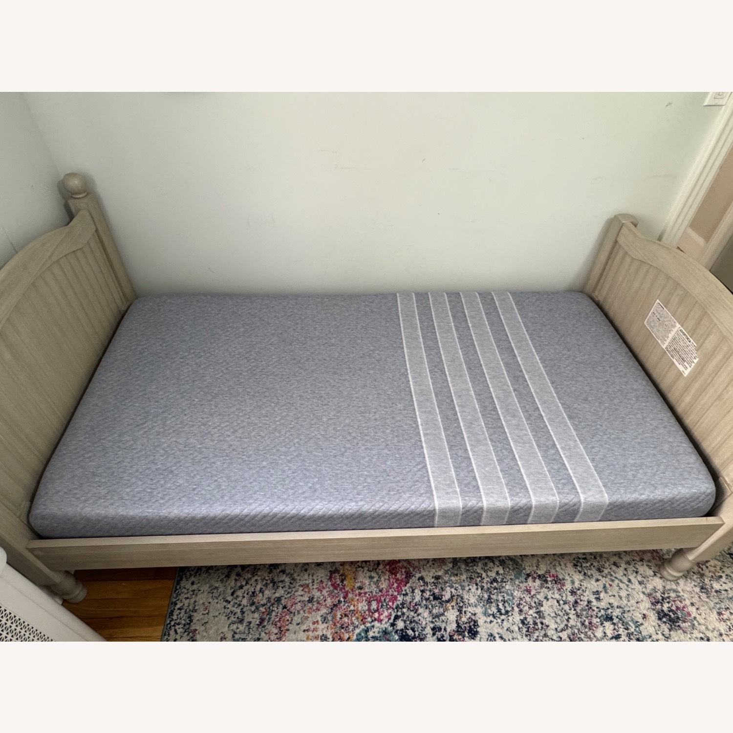Pottery Barn Kids Catalina Light Gray Wood Twin Bed - image-3